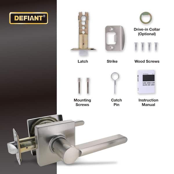 Defiant Tonebridge Satin Nickel Hall/Closet Door Handle with