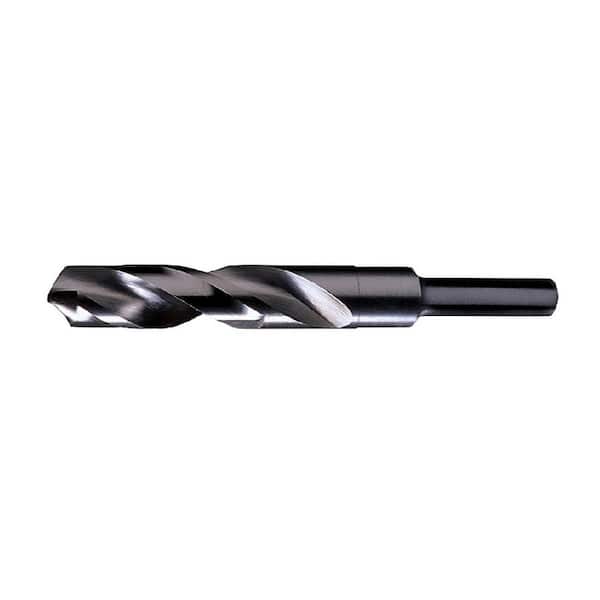 CHICAGO-LATROBE 17/32 in. x 6 in. Black Oxide Finish High Speed Steel 118-Degree Conventional Point Reduced Shank Twist Drill Bit