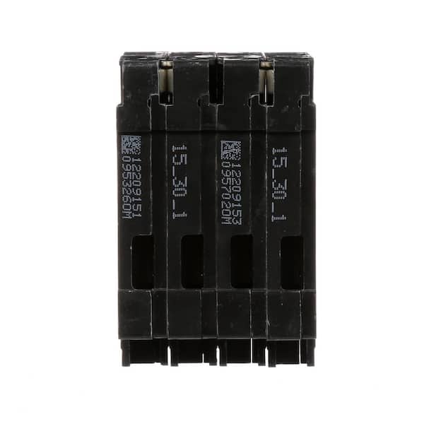 Siemens Triplex 2-Outer 15 Amp Single-Pole and 1-Inner 30 Amp Double-Pole Circuit Breaker