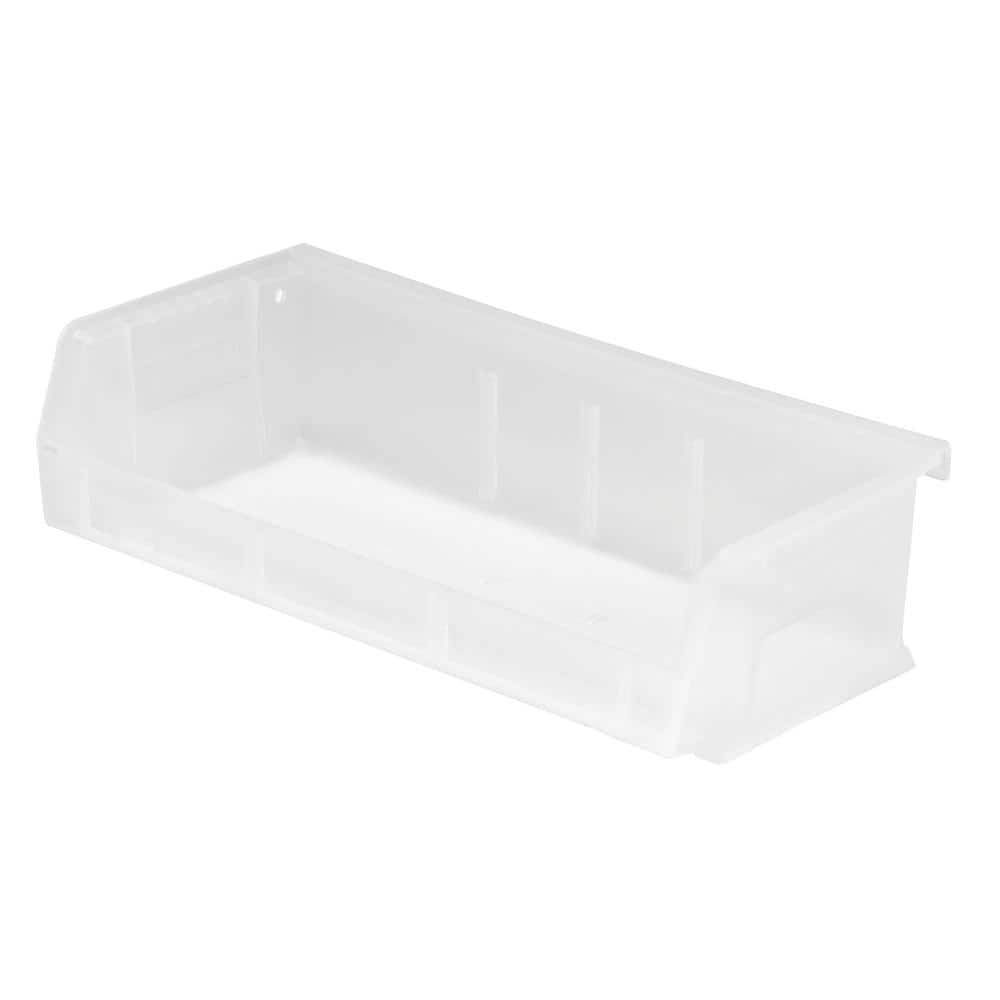 QUANTUM STORAGE SYSTEMS Ultra Series 1.54 qt. Stack and Hang Bin in Clear (8-Pack)