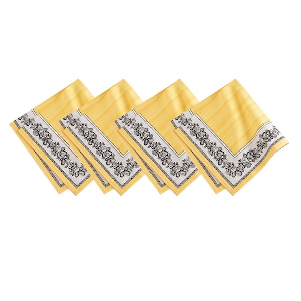 Villeroy & Boch Audun Water Resistant Napkins, Set of 4, Multicolor - 21"W x 21"L