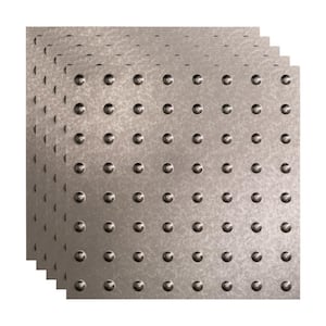 Dome 2 ft. x 2 ft. Galvanized Steel Lay-In Vinyl Ceiling Tile (20 sq. ft.)