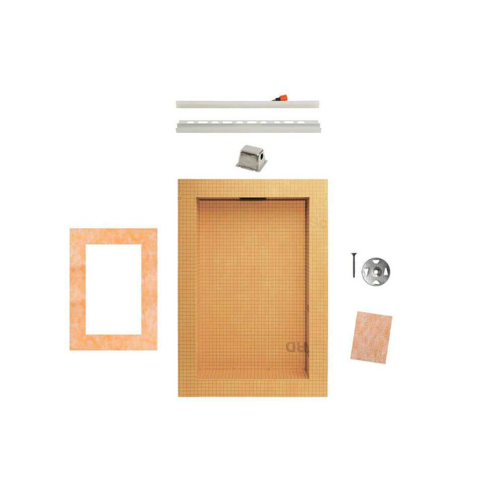 Kerdi-Board-SNLT Shower Niche 12 in. x 20 in. with Frame and Warm White LED Light Floor Installation Kit for Accessory price history on PriceWatchPro