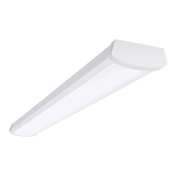 Metalux 4 ft. 5200 Lumens Integrated LED Dimmable White Wraparound Light,  4000K 4NW50C3R - The Home Depot