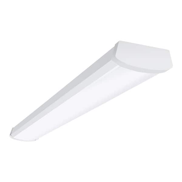 Metalux 4 ft. 5200 Lumens Integrated LED Dimmable White Wraparound Light, 4000K