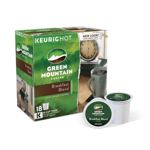 Keurig Kcup Pack Green Mountain Breakfast Blend Coffee 108 Count