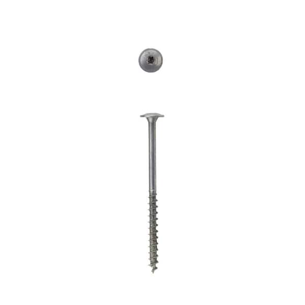 #10 x 3 in. Exterior Wafer Head Wood Screws Construction Torx T-Star Plus (1000 Each) Bulk Pail Bit Included