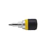 Klein Tools 6-in-1 Ratcheting Stubby Screwdriver- Cushion Grip