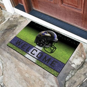 NFL - Baltimore Ravens 18 in. x 30 in. Rubber Door Mat