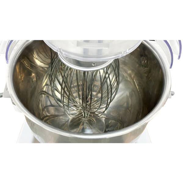 Elite Kitchen Supply 21.2 qt. 3-Speed White Commercial Dough Stand