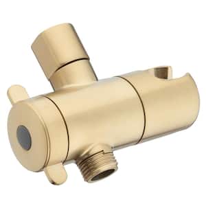 3-Way Diverter with Mount in Matte Gold