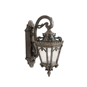 Tournai 1-Light Londonderry Outdoor Hardwired Wall Lantern Sconce with No Bulbs Included (1-Pack)