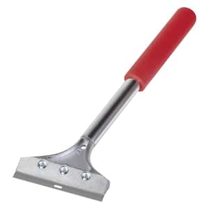 4 in. Wide Floor and Wall Scraper and Stripper with 12 in. Handle plus Angled Head