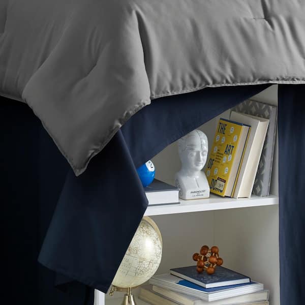 Nautica Twin Xl 42 In Drop Solid Dorm, Dorm Bed Skirt Twin Xl