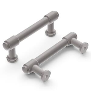 Piper Collection Pull 3 in. (76 mm) Center to Center Satin Nickel Finish Modern Zinc Bar Pull (1 Pack )