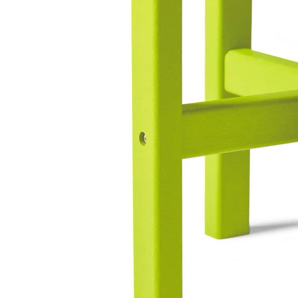 Lime Green 18" Round Recycled Plastic Side Table