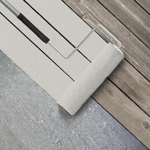 1 gal. #W-F-610 White Fur Textured Low-Lustre Enamel Interior/Exterior Porch and Patio Anti-Slip Floor Paint