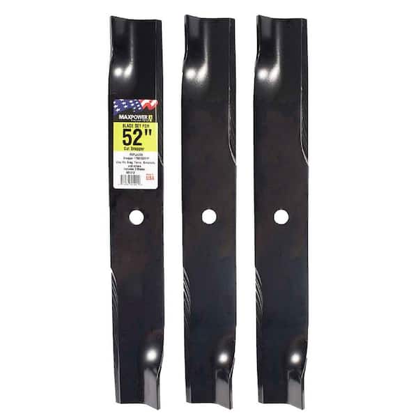 3 Blade Set for Many 52 in. Cut Snapper Mowers Replaces OEM #'s 1756152AYP, 1756152SYP, 29246 and 7075751