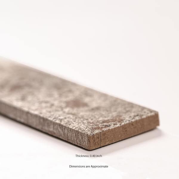 MSI Rustiva Red Brick 2 in. x 18 in. Matte Porcelain Floor and