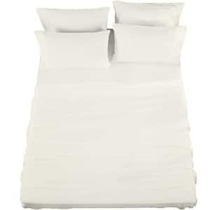 6-pc Microfiber Queen Sheet Set-Ivory