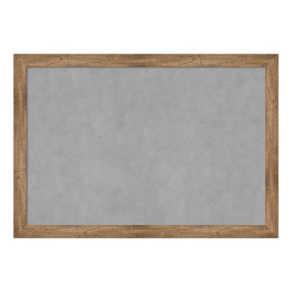 Amanti Art Owl Brown Narrow Framed Magnetic Memo Board
