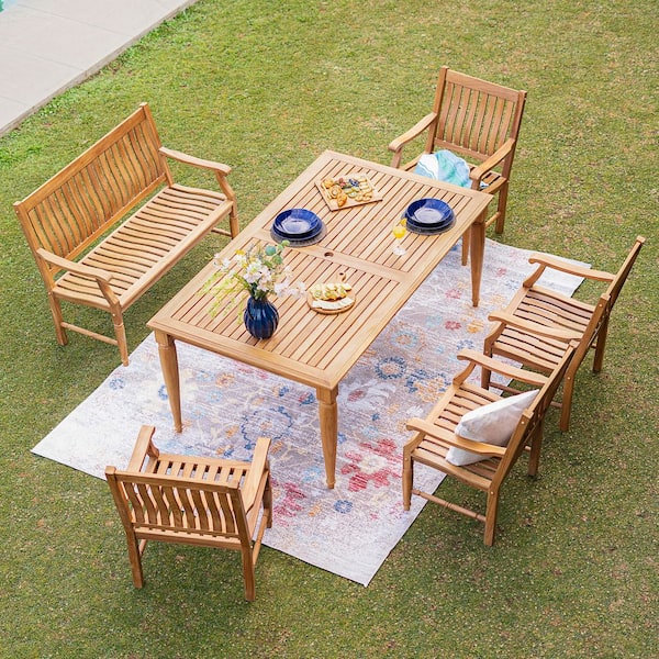 Cambridge Casual Holdom Teak Wood Outdoor Dining Table 320934-TW