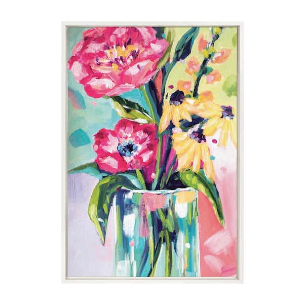 Kate and Laurel Sylvie Transitional Framed Canvas Wall Art 33 in. x 23 in.