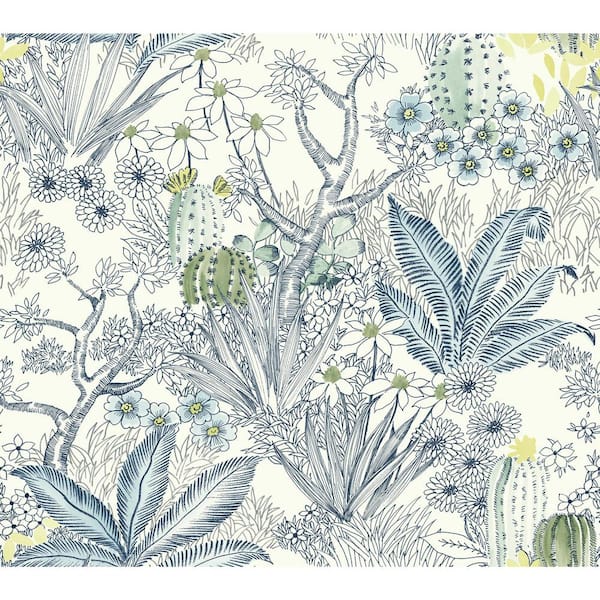 York Wallcoverings Flowering Desert Spray and Stick Wallpaper (Covers 60.75 sq. ft.)