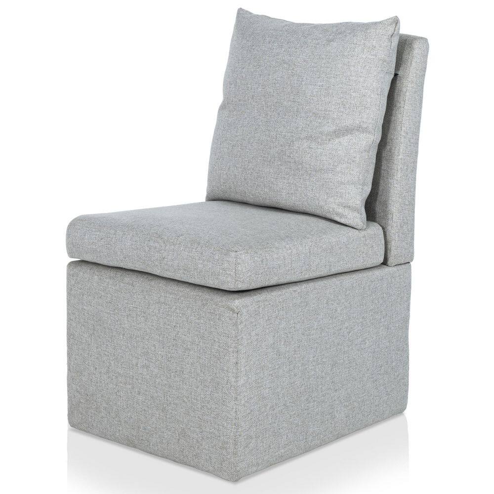 Calman Taupe Fabric Upholstered Mobile Dining Chair price history on PriceWatchPro