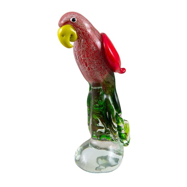 Art Glass Bird Award  Murano Art Glass Parrot Bird Figurine