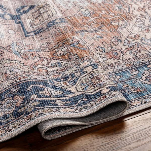 Artistic Weavers Cadencia Red/Blue Traditional 9' x 12' Machine Washable Area Rug, Size: 9'3 inch x 12