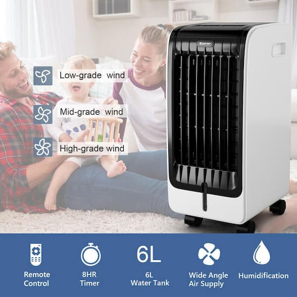 3 Speed Settings & 3 Wind Modes with 7L Water Tank & 2 Ice Box 65W 2 Year Warranty Honeycomb Cooling Technology Water & Ice Compatible Geepas Air Cooler 