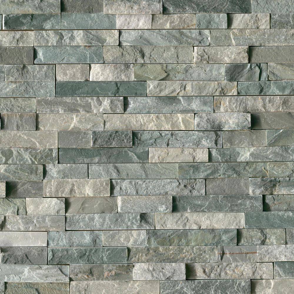 Sierra Blue Ledger Panel 9 in. x 24 in. Splitface Quartzite Wall Tile (36 cases/162 sq. ft./pallet) price history on PriceWatchPro