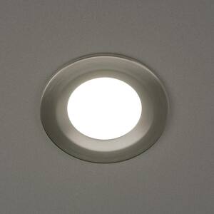 4 in. Adjustable CCT Integrated LED Canless Recessed Light Brushed Nickel Trim Kit 650 Lumens Kitchen Bathroom (8-Pack)