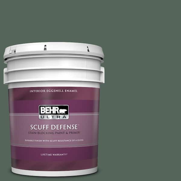 BEHR ULTRA 5 gal. #460F-6 Medieval Forest Extra Durable Eggshell Enamel Interior Paint & Primer