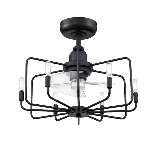 FANIMATION Influencer 22 in. Indoor Black Ceiling Fan with Light