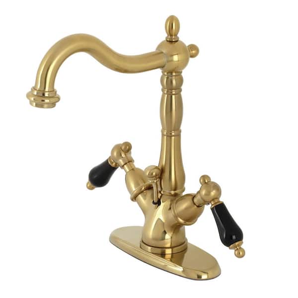 Kingston Brass Duchess 4 in. Centerset 2-Handle Bathroom Faucet in Brushed Brass
