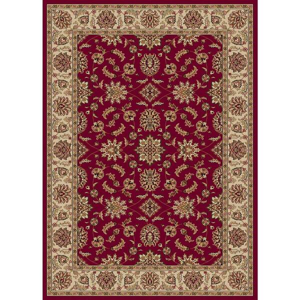 Unbranded Como Red 9 ft. x 12 ft. Traditional Oriental Floral Area Rug