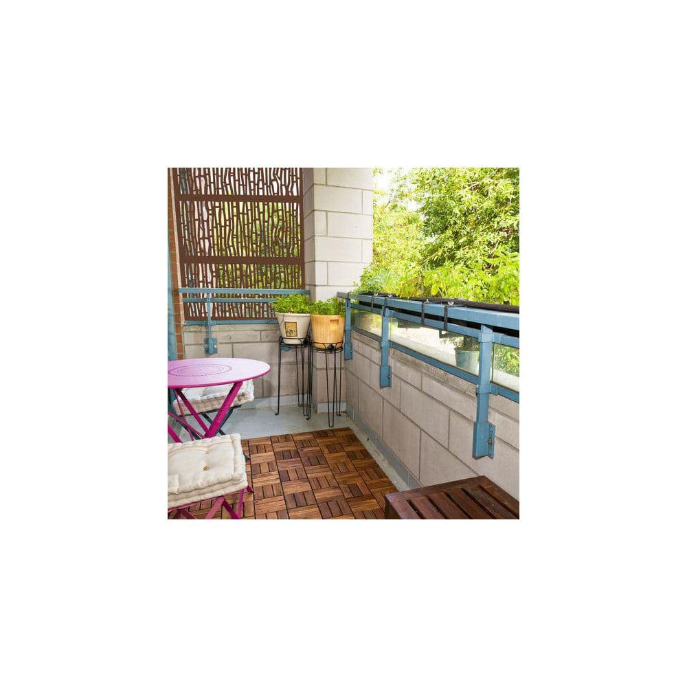 Fiji 48" Brown Recycled Polymer Decorative Screen Panel