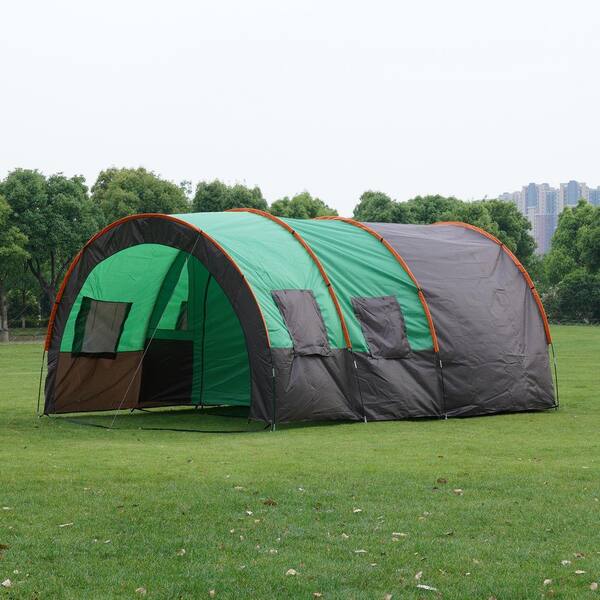 Mat 8-10 Men Family Tents Large Waterproof Camouflage Camping Tent Garden Party 