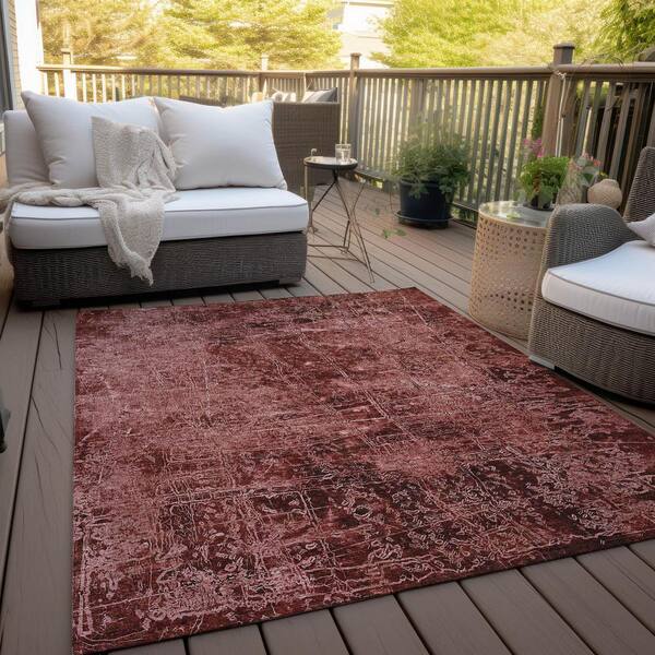 Addison Rugs Indoor/Outdoor Cozy Winter ACW41 Black Washable 3' x 5' Rug