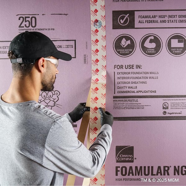 Owens Corning FOAMULAR NGX F-250 2 in. x 4 ft. x 8 ft. SSE R-10