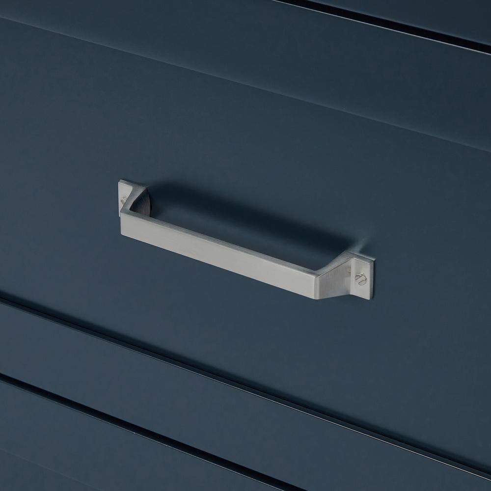 Monroe 60" Midnight Blue Freestanding Single Vanity Base