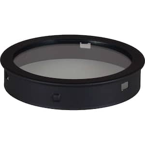 5 in. Black Top Cover for Outdoor Cylinder Wall Sconce
