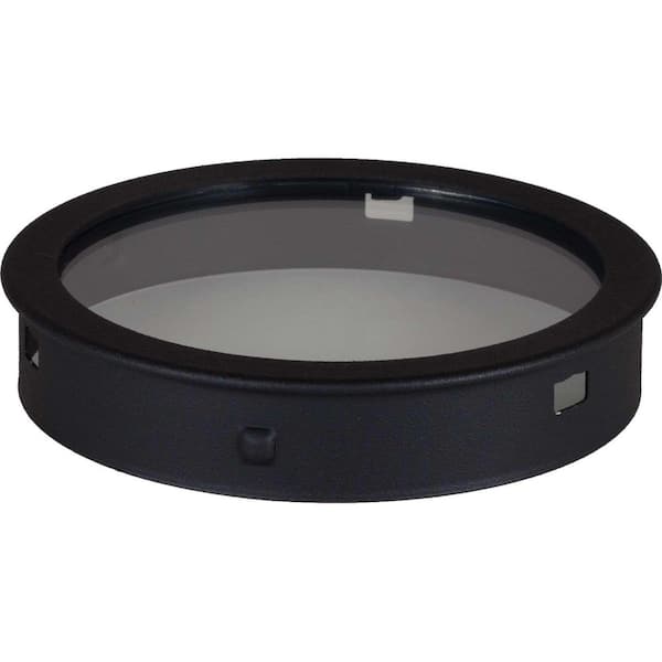 Volume Lighting 5 in. Black Top Cover for Outdoor Cylinder Wall Sconce