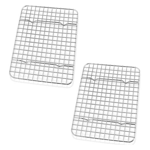 Stainless Steel Heavy Duty Baking and Cooling Racks Set of 2 with Rust Resistant Oven Safe Dishwasher Safe