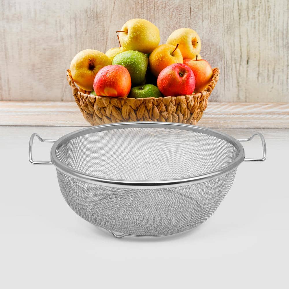Stainless Steel Fine Mesh Colander with Resting Base
