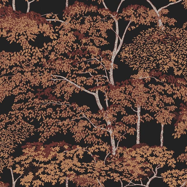 Graham & Brown Idyll Tree Alizarin Wallpaper