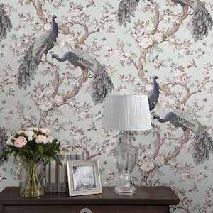 Belvedere Duck Egg Unpasted Removable Wallpaper Sample