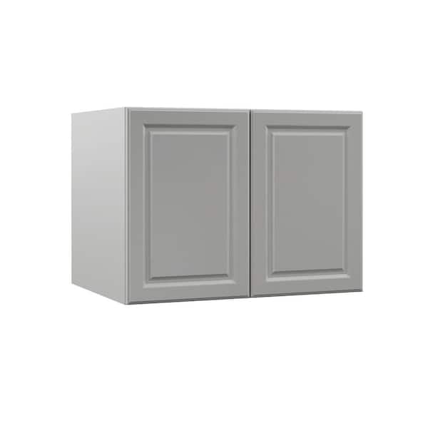 Hampton Bay Designer Series Elgin Assembled 33x24x24 in. Wall Kitchen Cabinet in Heron Gray